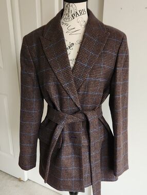 Madewell Bedford Plaid Oversized Blazer SZ 6